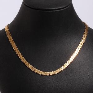 Halskæde af 18 kt. guld. L. 43 cm. Vægt 26 gr. Italien, ca. 1960-70.