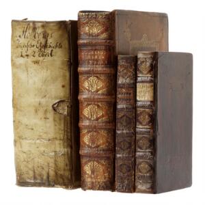 Ludvig Holberg 4 vols. by Holberg incl. Herodiani Historie. Cph 1746.  Almindelig Kirke-Historie. 1740. Jüdische Geschichte. 1747. 4