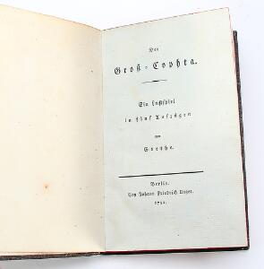 German poetry and fiction Schiller. Die Jungfrau von Orleans. Berlin 1802. With one engraving.  3 vols. 4