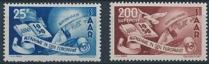 Saar. 1950. Europarådet. Postfrisk sæt. AFA 1760