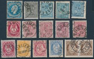 Norge. Planche bedre mærker i pæn kvalitet