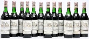 12 bts. Château Haut Brion, Pessac-Léognan. 1. Cru Classé 1970 Owc.