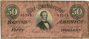 USA, Confederate States of America, 50 dollars 1861, Pick 37