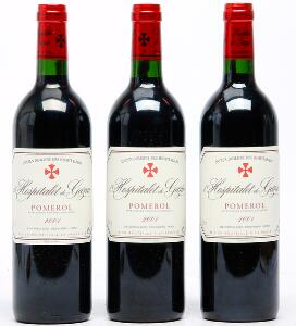 10 bts. l Hospitalet de Gazin, Pomerol 2001 A hfin. Owc.