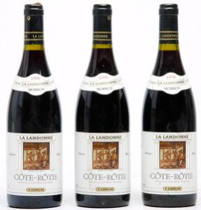 3 bts. Cote Rotie La Landonne, Guigal 1996 A hfin.