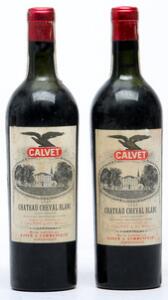 2 bts. Château Cheval Blanc, 1. Grand Cru Classé A 1947 Bottled in DK. BC us.