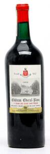1 bt. Mg. Château Cheval Blanc, 1. Grand Cru Classé A 1962 Bottled in DK. A-AB bn.
