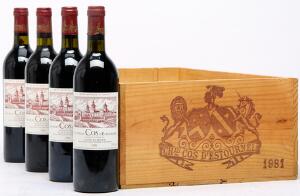 10 bts. Château Cos d Estournel, Saint - Estephe. 2. Cru Classé 1981 A hfin. Owc.