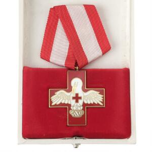 Dansk Røde Kors, Fortjensttegn, i original æske, LS 8-005