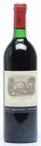 1 bt. Château Lafite Rothschild, Pauillac. 1. Cru Classé 1982 A-AB bn.