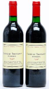 2 bts. Château Trotanoy, Pomerol 1990 A-AB bn.