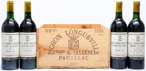 1 bt. Château Pichon Longueville Comtesse, Pauillac. 2. Cru Classé 1985 A-AB bn.  etc. Total 4 bts.