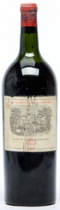 1 bt. Mg. Château Lafite Rothschild, Pauillac. 1. Cru Classé 1954 Chateau bottled. BC us.