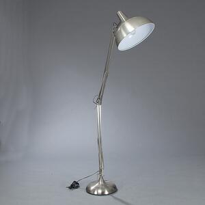 Frandsen Lighting Oversize arkitektlampe af børstet stål som gulvlampe. Justérbar højde max 190.