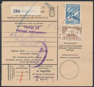 1959. Adressekort til Danmark, stemplet i GODTHAAB 6.5.1959.