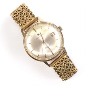 Jaeger-LeCoultre Herrearmbåndsur af guldbelagt stål. Automatisk værk med dato. 1960erne.