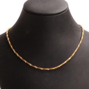 Halskæde af 14 kt. guld. L. ca. 43 cm. Vægt ca. 11,3 gr. Ca. 2012.