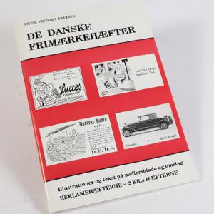 Litteratur. De danske frimærkehæfter. Af Knudsen 1990. 80 sider.