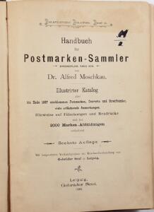 Litteratur. Handbuch für Postmarken-Sammler. Illustreret katalog af alle indtil slutningen af 1887 udgivne frimærker. Udgivet 1888. 509 sider