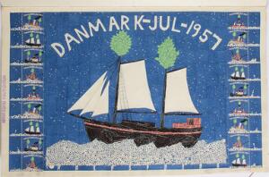 1957. JULEMÆRKE-SKRABBOG.