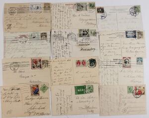 1905-1949. Julemærker komplet på postkort i perioden 1905-49. Bemærk at alle julemærker er stemplede.