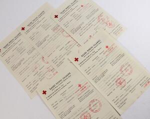 1940. 5 stk. RØDE KORS breve.