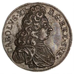 Sverige, Karl XI, 2 Mark 1694, SM 150