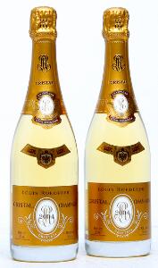 2 bts. Champagne Cristal, Louis Roederer 2004 A hfin.