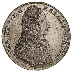 Christian VI, 4 mark  krone 1731, H 4, Sieg 5.1 lille krone