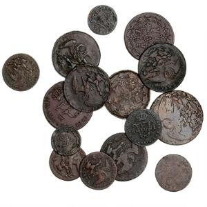 Mexico, 15 kobbermønter, 1814-1836. 14