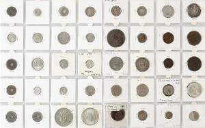 Thailand, samling af diverse mønter på Lembit bakker og i hartberger samt enkelte mønter fra andre asiatiske lande, i alt 148 stk. i varierende kvalitet