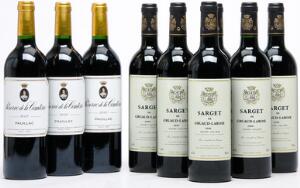3 bts. Réserve de la Comtesse, 2wine Ch. Pichon Longueville Comtesse 2000 A hfin.  etc. Total 9 bts.