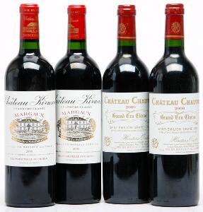2 bts. Château Kirwan, Margaux. 3. Cru Classé 2000 A hfin.  etc. Total 4 bts.