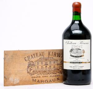 1 bt. Dmg. Château Kirwan, Margaux. 3. Cru Classé 1983 A hfin. Owc.