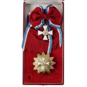 Luxembourg, Order of Merit, storkors med bryststjerne or orden m. skærf, i original æske
