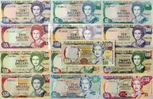 Bermuda, lille lot forskellige, overvejende ucirkulerede sedler 1989 - 2003, i alt 13 stk.