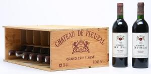 8 bts. Château de Fieuzal, Pessac Leognan Grand Cru Classé 1985 A-AB bn. Owc.