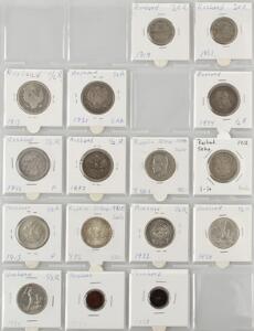 Rusland, lille samling af 5, 10, 15, 20, 25, 50 Kopeks samt 12 Rubel mønter, i alt 75 stk. i varierende kvalitet