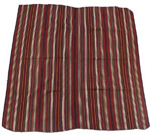 Jajim tæppe prydet med stribet mønster. Persien. Ca. 1950. 206 x 197.