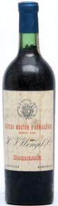 1 bt. Château Mouton d`Armailhacq, Pauillac. 5. Cru Classé 1929 Bottled in DK. A hfin.