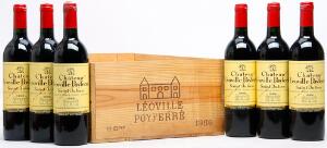 12 bts. Château Léoville Poyferré, Saint - Julien. 2. Cru Classé 1986 Owc.