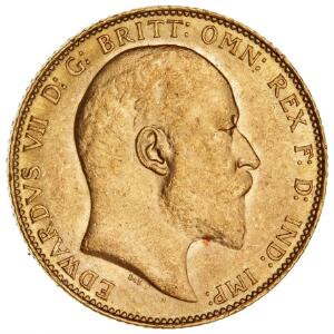 England, Sovereign 1907, F 400