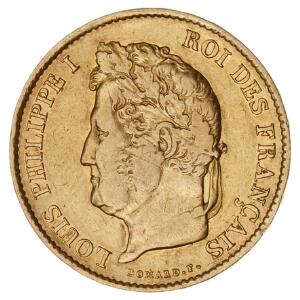 Frankrig, Louis Philippe I, 1830-1848, 40 Francs 1834A, Paris, F 557