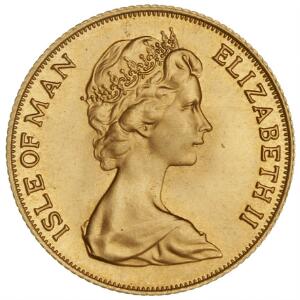 Isle of Man, 1 sovereign 1973, F 6