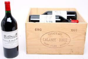 6 bts. Mg. Château Lalande-Borie, Saint-Julien 1985 Owc.