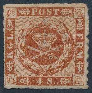1863. 4 sk. brun. Flot postfriskt mærke. AFA 2600