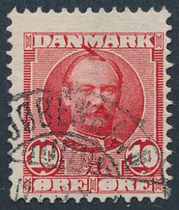 1907. Fr. VIII, 10 øre med variant opstående hårlok