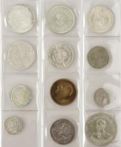 Samling af mønter fra bl.a. Cameroun, Egypten, Etiopien, Iran, Libanon, Marokko, Reunion, Yemen med flere, i alt 122 stk.