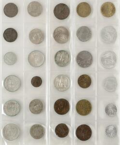 Italien, lille samling, bl.a. 5 lire 1871, 1874, 1879, KM 8.3, 20, i alt 54 stk.