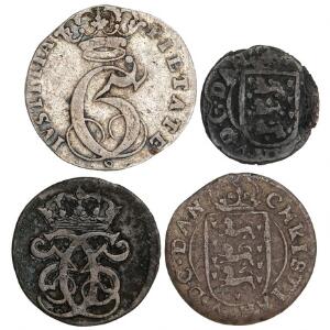 Christian V, 4 skillingsmønter